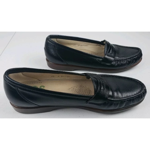 SAS Tripad Comfort Womens Black Leather Shoes - Picture 2 of 8